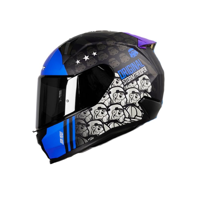 CASCO SHAFT SH-560 JOIN NOW NEGRO AZUL VISOR HUMO