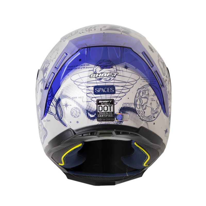 CASCO SHAFT SH-562 R SPACES GRIS CLARO AZUL OSCURO IRIDIUM