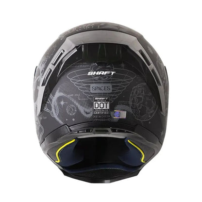CASCO SHAFT SH-562 R SPACES MATE NEGRO GRIS VISOR IRIDIUM