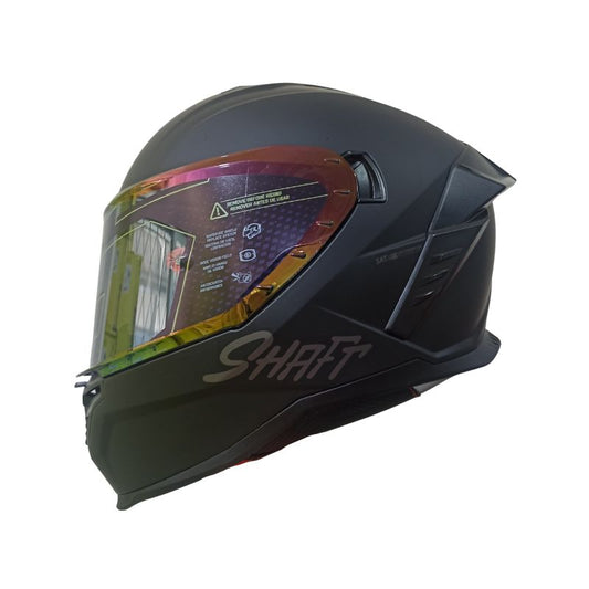 CASCO SHAFT SH-598GTR SOLID MATE NEGRO NEGRO7 VISOR IRIDIUM