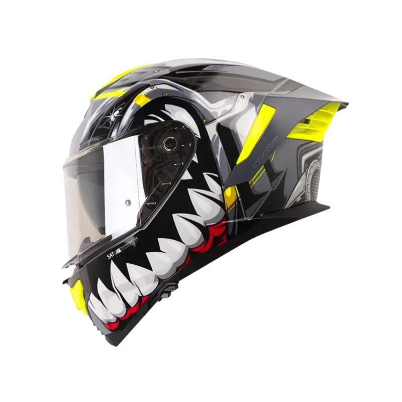 CASCO SHAFT SH-609 PRO VENOM MADNESS GRIS NEGRO IRIDIUM
