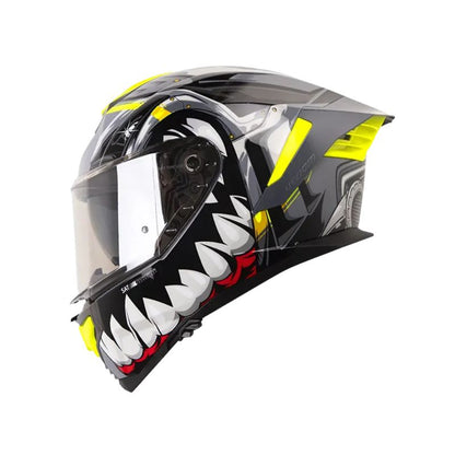 CASCO SHAFT SH-609 PRO VENOM MADNESS GRIS NEGRO IRIDIUM