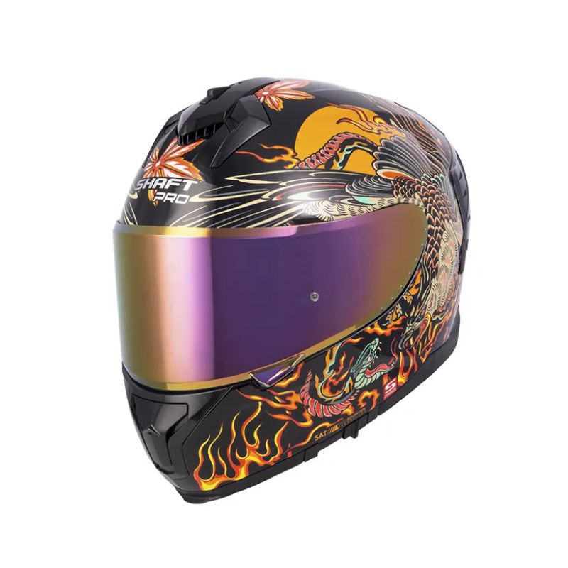 CASCO SHAFT SH-610DV EVO PRO RESURGIMIENTO NEGRO NARANJA