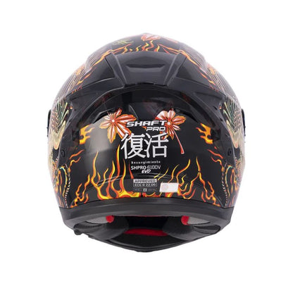 CASCO SHAFT SH-610DV EVO PRO RESURGIMIENTO NEGRO NARANJA