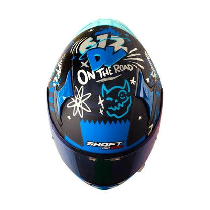CASCO SHAFT SH-612DV PRO FUNNY MATE NEGRO AZUL IRIDIUM