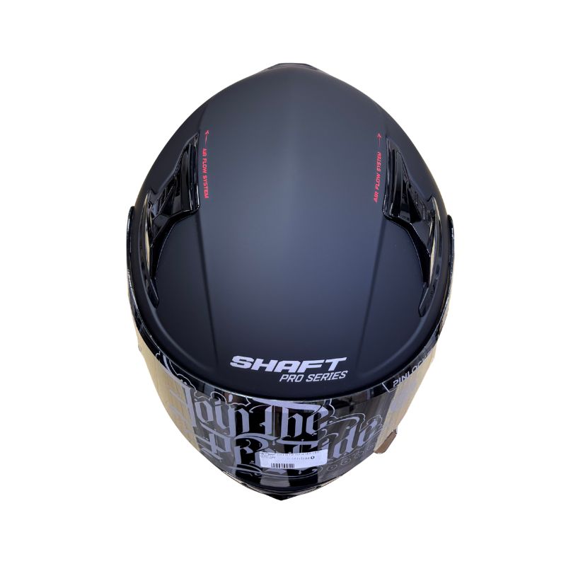 CASCO SHAFT SH-612DV PRO SOLID MATE NEGRO ROJO VISOR IRIDIUM