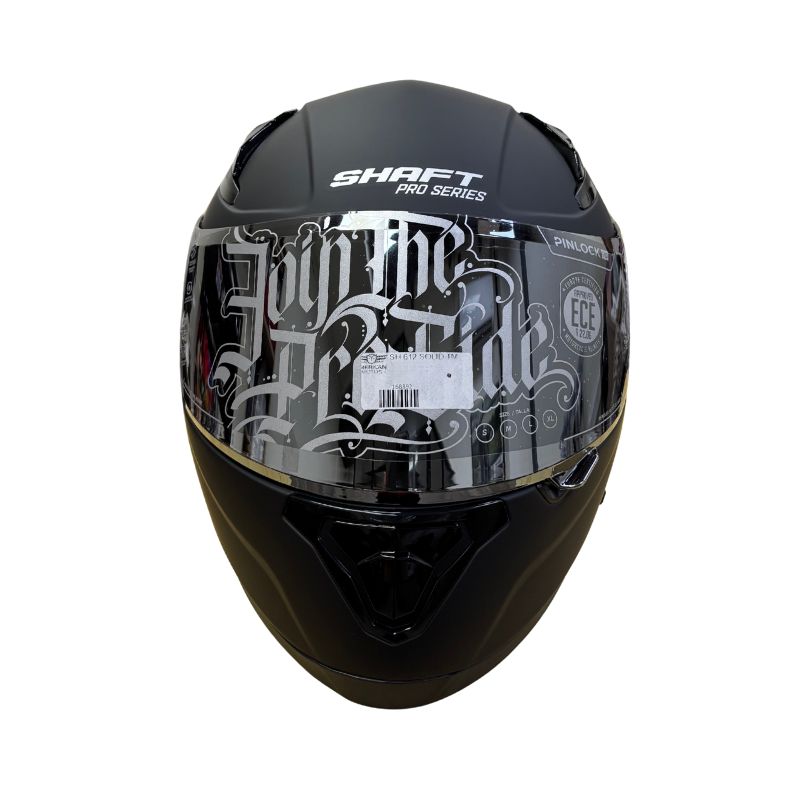 CASCO SHAFT SH-612DV PRO SOLID MATE NEGRO ROJO VISOR IRIDIUM