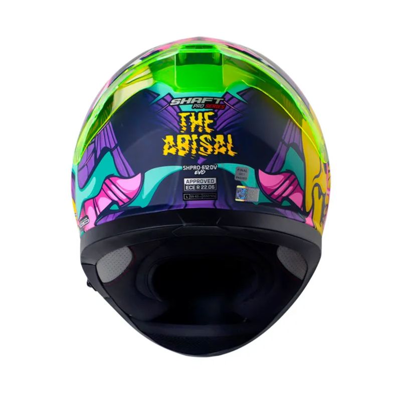 CASCO SHAFT SH-612DV PRO THE ABISAL MATE AZUL AMARILLO NEON