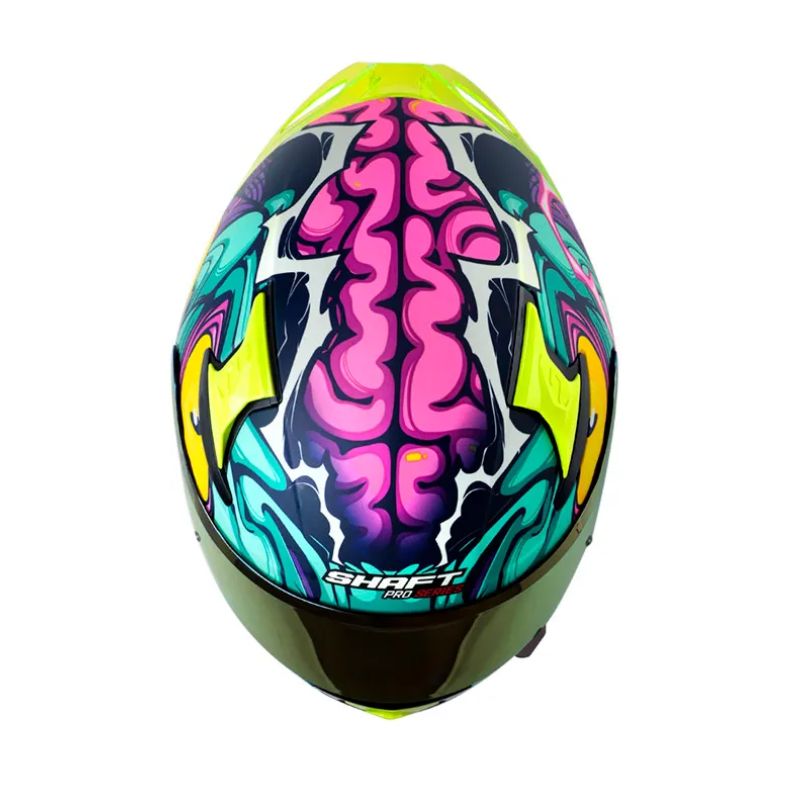 CASCO SHAFT SH-612DV PRO THE ABISAL MATE AZUL AMARILLO NEON