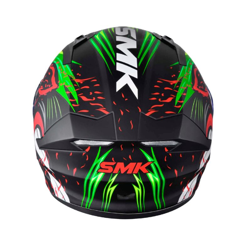CASCO SMK STELLAR ANIMAL MATE VERDE BLANCO
