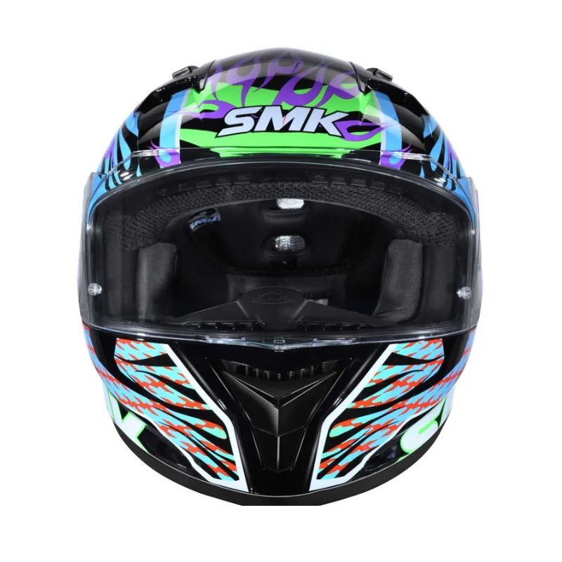 CASCO SMK STELLAR SKULL NEGRO AZUL