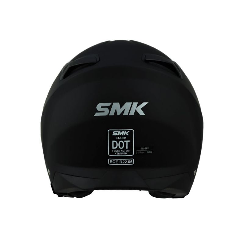 CASCO SMK STREEM GTJ SOLID MATE NEGRO