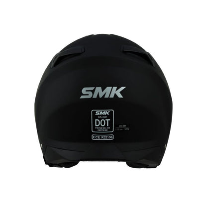 CASCO SMK STREEM GTJ SOLID MATE NEGRO