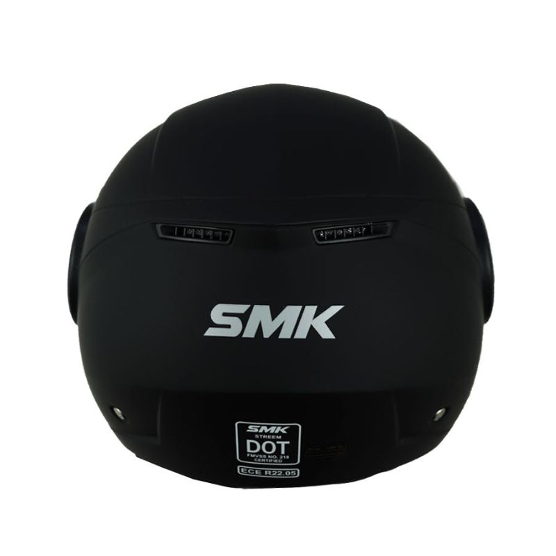 CASCO SMK STREEM SOLID MATE NEGRO
