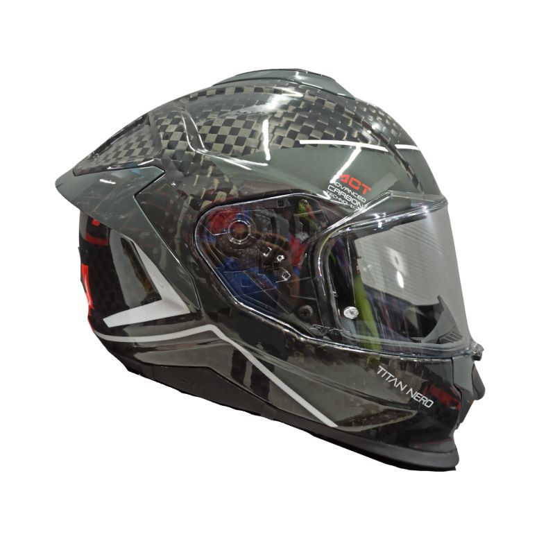 CASCO SMK TITAN CARBON NERO NEGRO GRIS