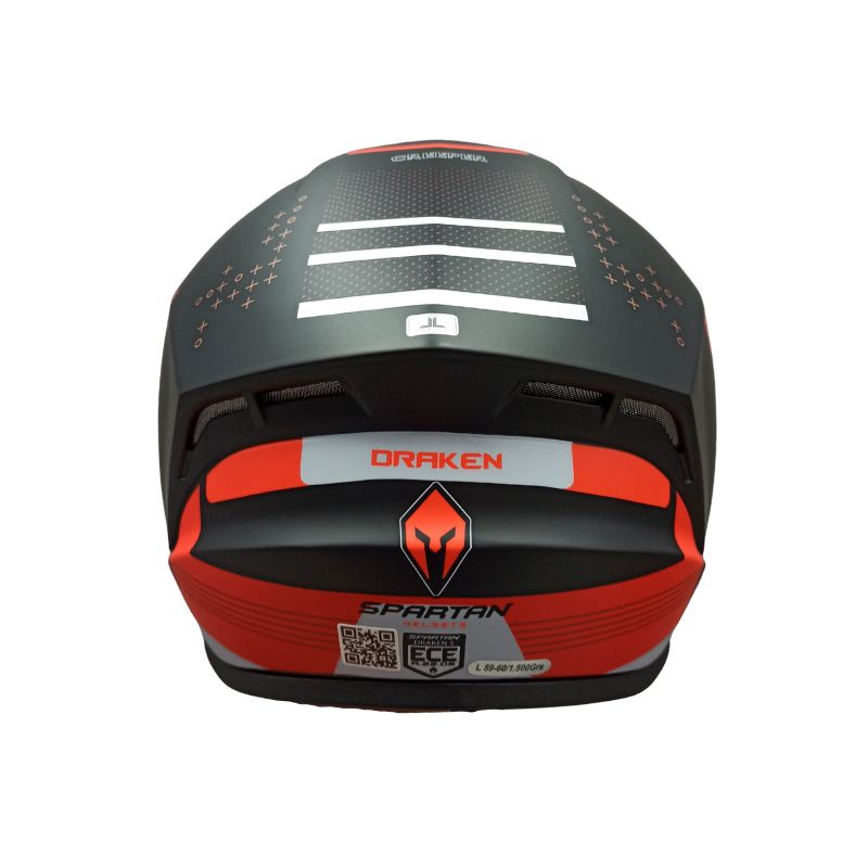 CASCO SPARTAN DRAKEN S CREEPER ROJO