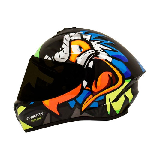 CASCO SPARTAN DRAKEN S PARROT NEGRO