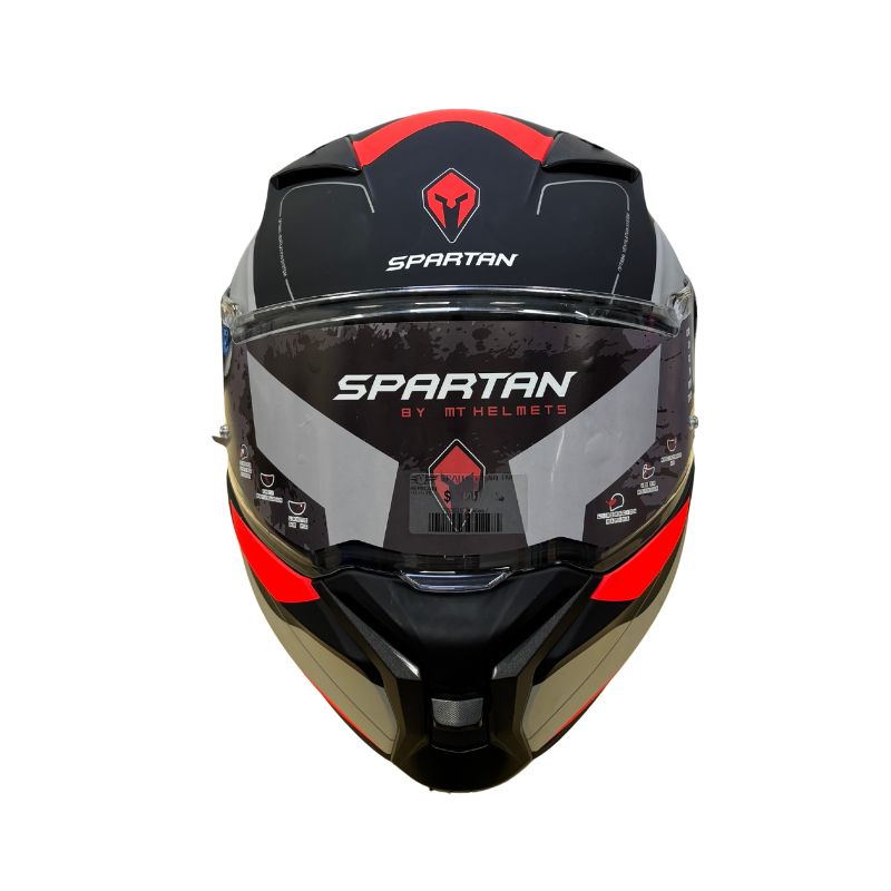 CASCO SPARTAN FENIX ORK MATE NEGRO ROJO
