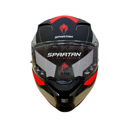 CASCO SPARTAN FENIX ORK MATE NEGRO ROJO