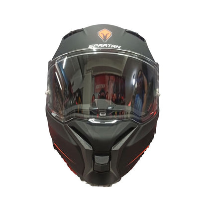 CASCO SPARTAN FENIX SOLID MATE NEGRO