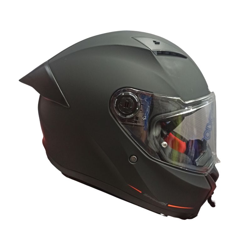 CASCO SPARTAN FENIX SOLID MATE NEGRO