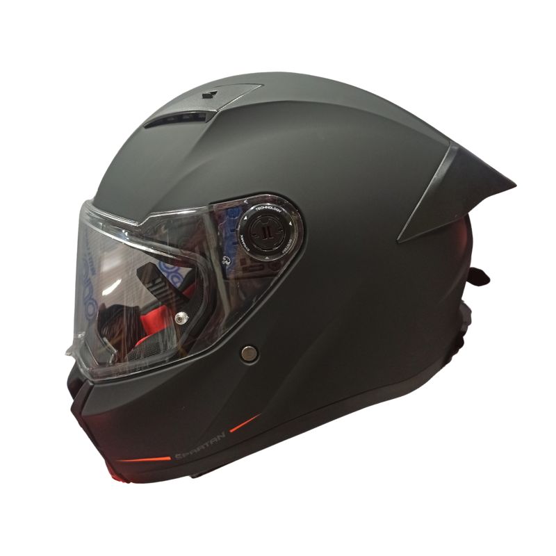 CASCO SPARTAN FENIX SOLID MATE NEGRO