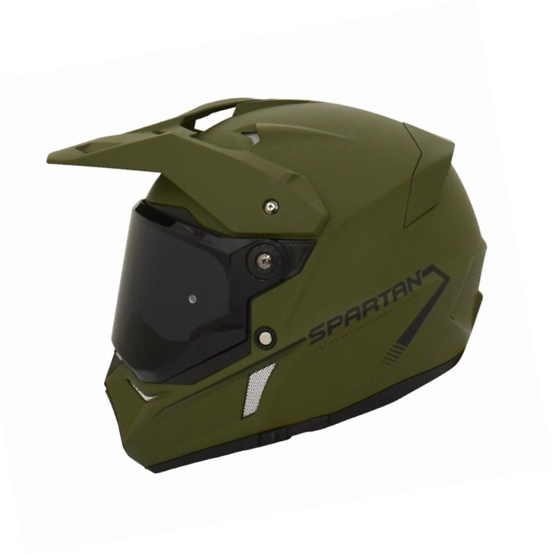 CASCO SPARTAN WOLF DS SOLID MATE VERDE