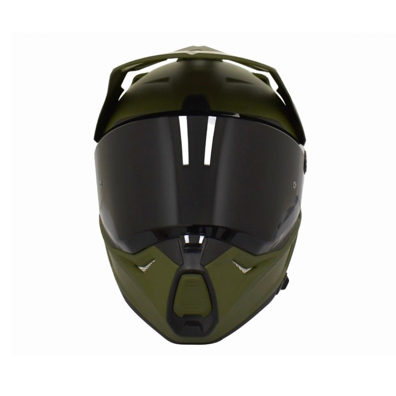 CASCO SPARTAN WOLF DS SOLID MATE VERDE