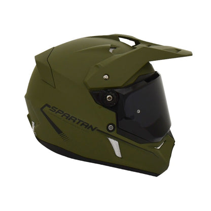 CASCO SPARTAN WOLF DS SOLID MATE VERDE