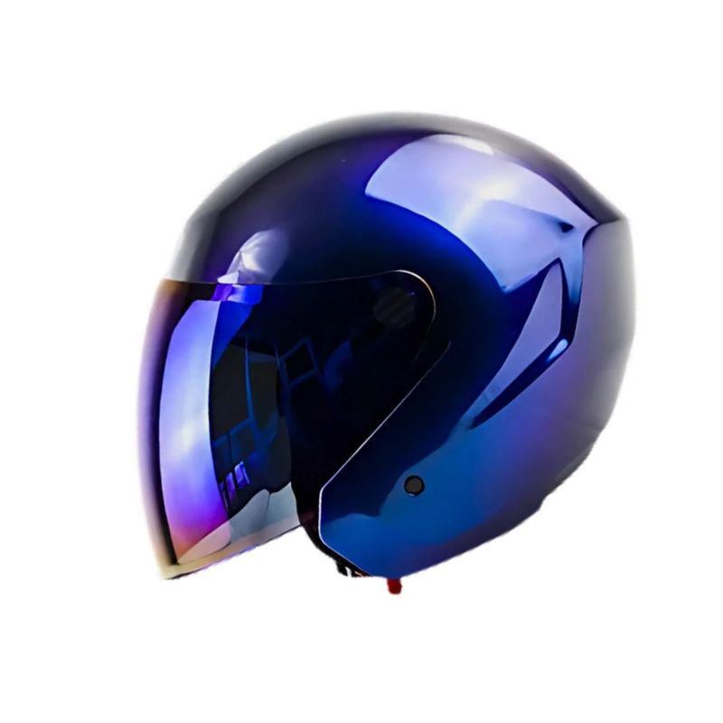 CASCO TECH T10 SOLID CAMALEON VISOR IRIDIUM AZUL