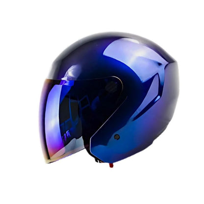 CASCO TECH T10 SOLID CAMALEON VISOR IRIDIUM AZUL