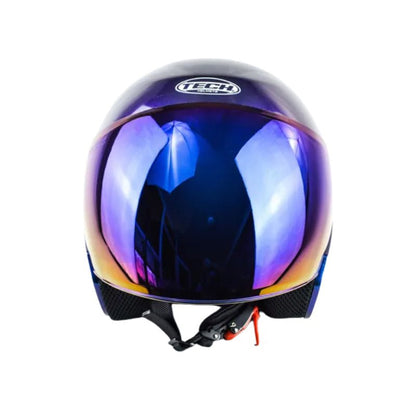CASCO TECH T10 SOLID CAMALEON VISOR IRIDIUM AZUL