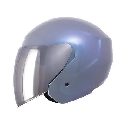 CASCO TECH T10 SOLID CAMALEON VISOR IRIDIUM PLATA