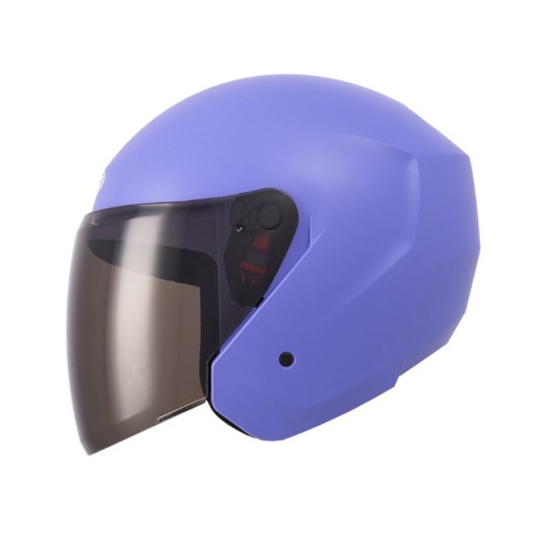 CASCO TECH T10 SOLID MATE MORADO VISOR HUMO