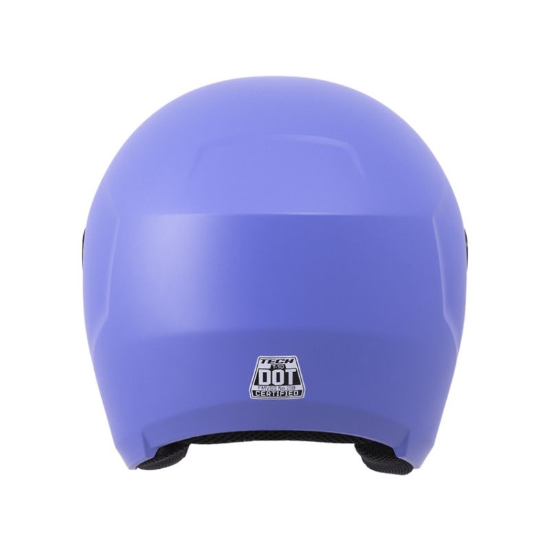 CASCO TECH T10 SOLID MATE MORADO VISOR HUMO