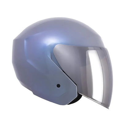 CASCO TECH T10 SOLID CAMALEON VISOR IRIDIUM PLATA