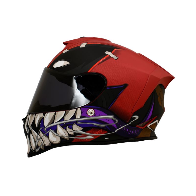 CASCO X-SPORTS V151 DEADPOOL MATE ROJO
