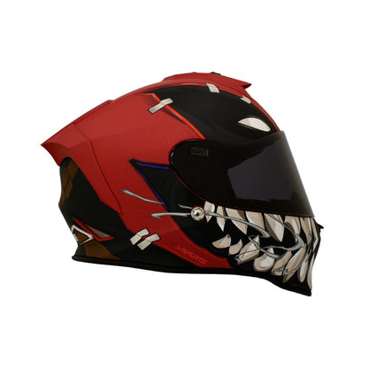 CASCO X-SPORTS V151 DEADPOOL MATE ROJO