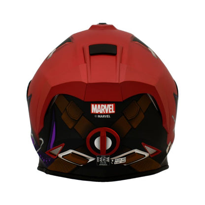 CASCO X-SPORTS V151 DEADPOOL MATE ROJO