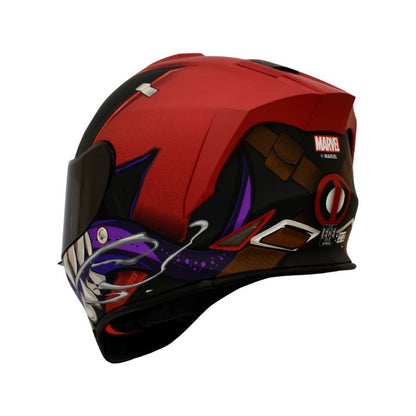 CASCO X-SPORTS V151 DEADPOOL MATE ROJO