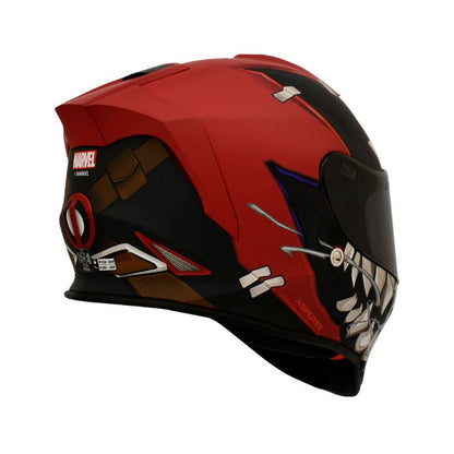 CASCO X-SPORTS V151 DEADPOOL MATE ROJO
