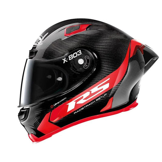 CASCO X-LITE X-803RS ULTRA CARBON HOTLAP ROJO