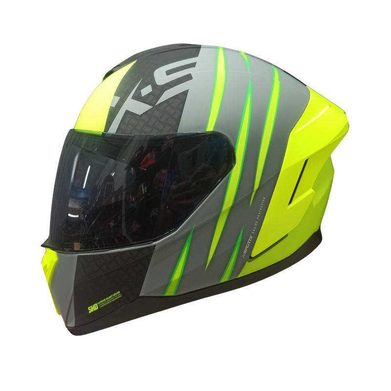 CASCO X-SPORTS M75 VRAVE AMARILLO NEON