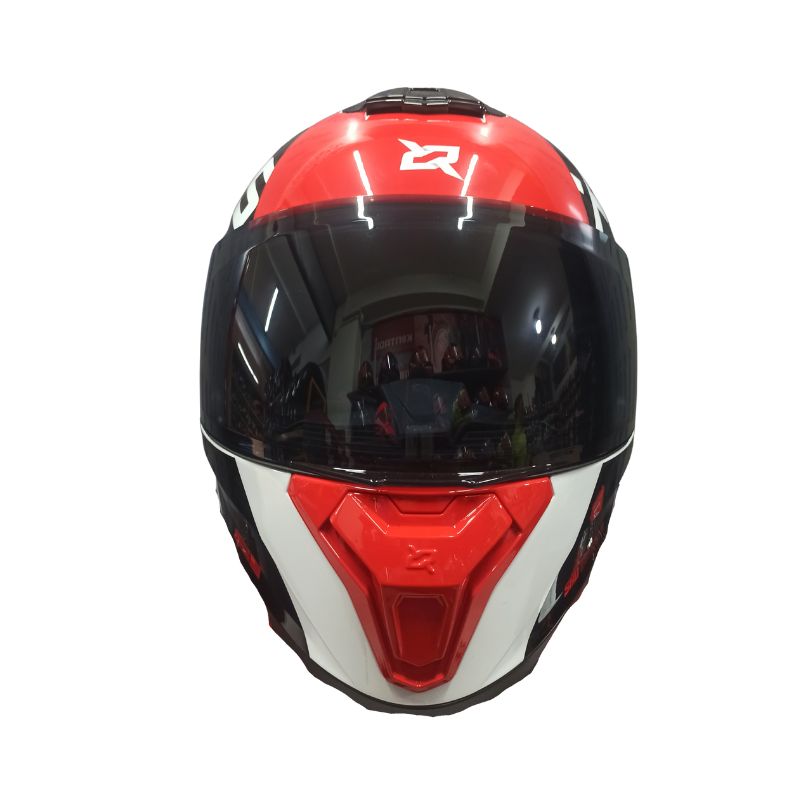 CASCO X-SPORTS M75 VRAVE BLANCO ROJO