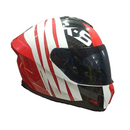 CASCO X-SPORTS M75 VRAVE BLANCO ROJO