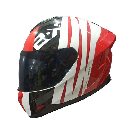 CASCO X-SPORTS M75 VRAVE BLANCO ROJO