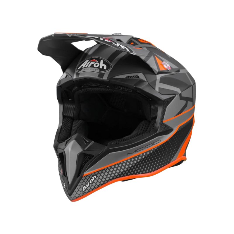 CASCO AIROH WRAAP MOOD MATE NARANJA