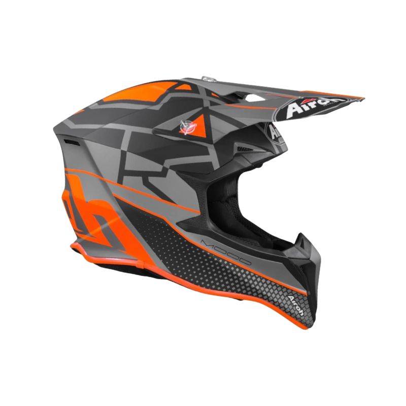 CASCO AIROH WRAAP MOOD MATE NARANJA