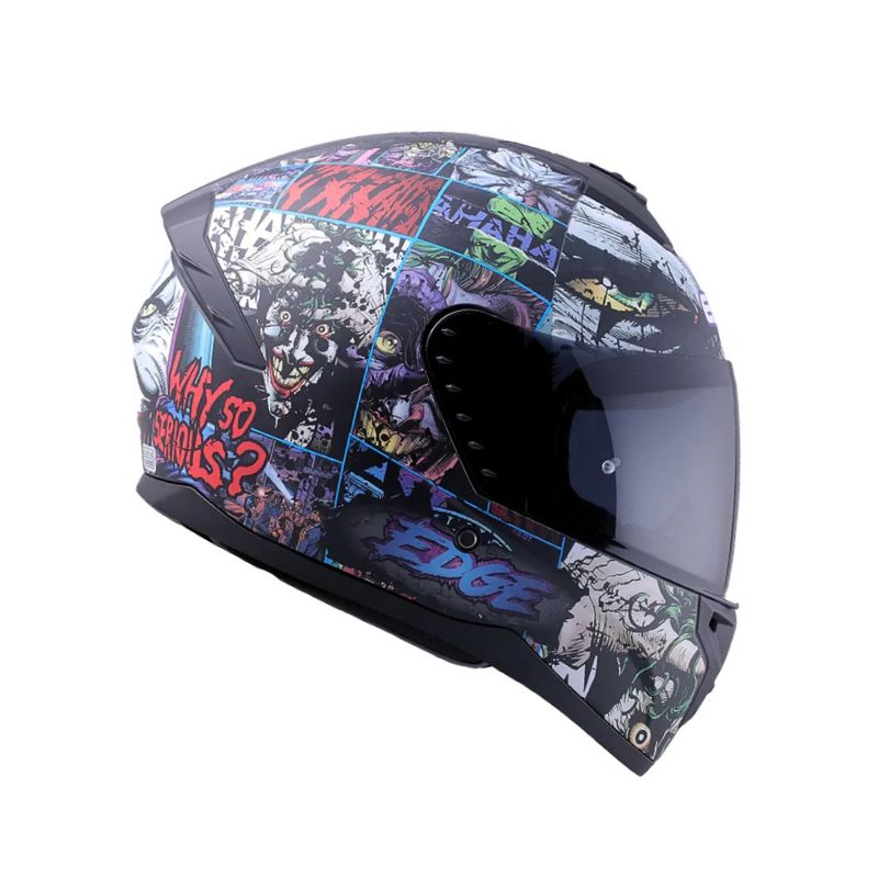 CASCO EDGE ZOOM PRO THE JOKER MATE NEGRO