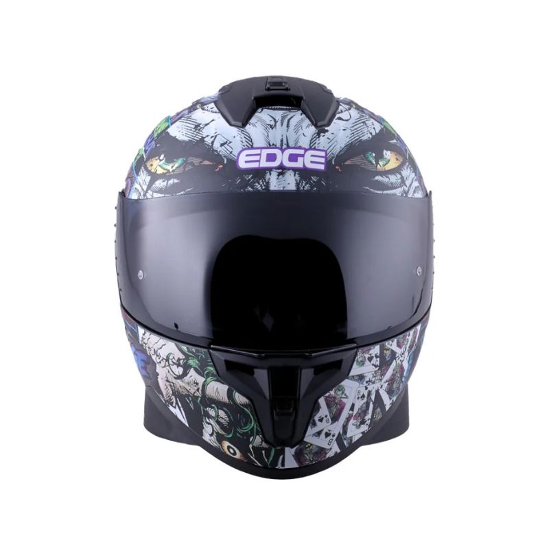 CASCO EDGE ZOOM PRO THE JOKER MATE NEGRO